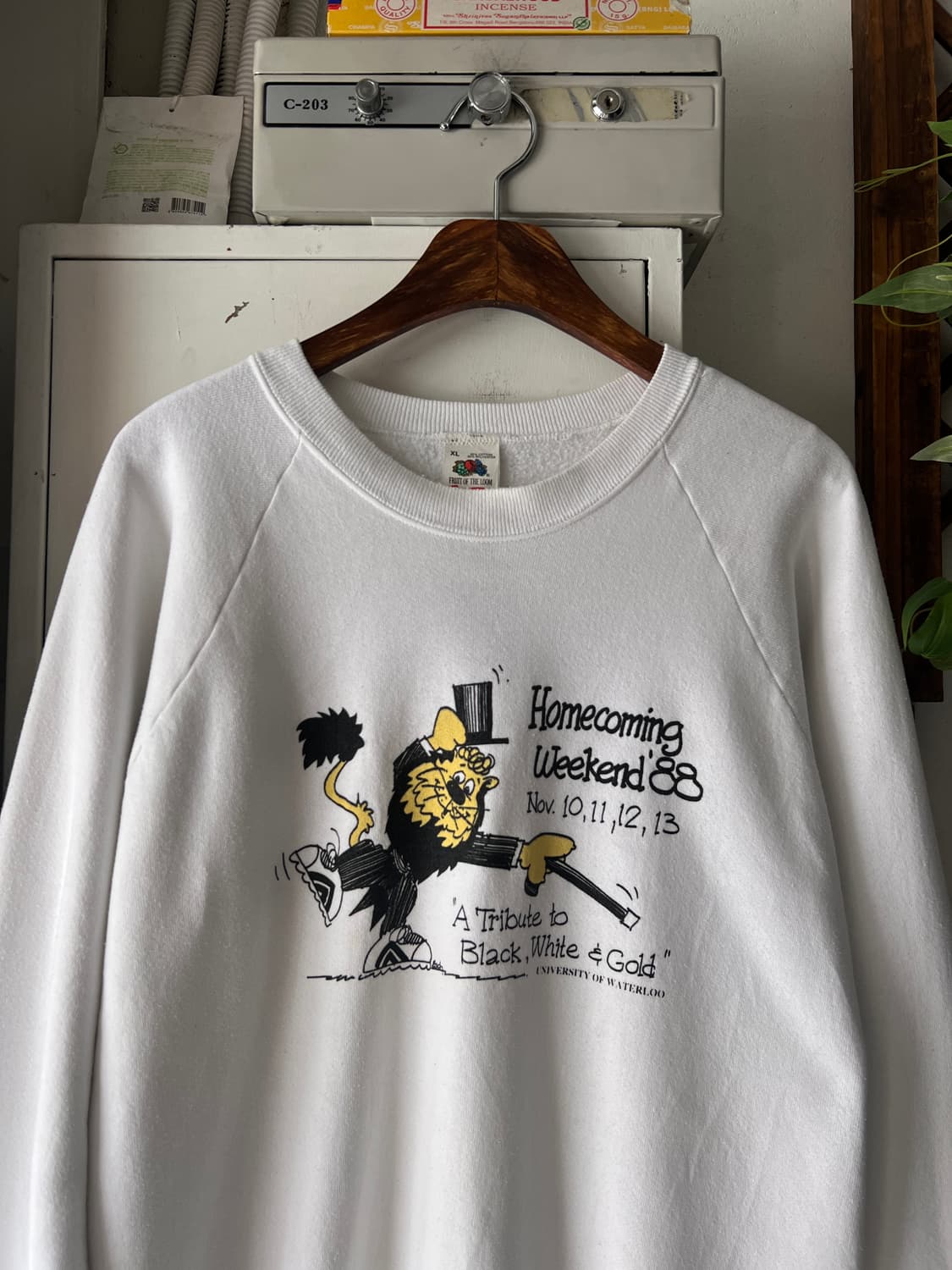 [XL]80's 프룻오브더룸 USA 빈티지 스웻셔츠 상품이미지2