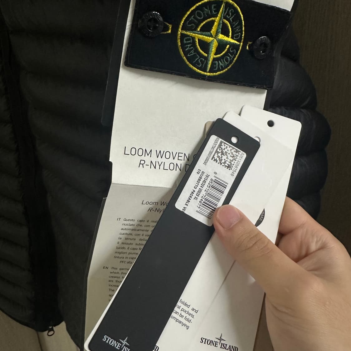 스톤아일랜드 룸우븐 후드 경량패딩 XL 상품이미지2