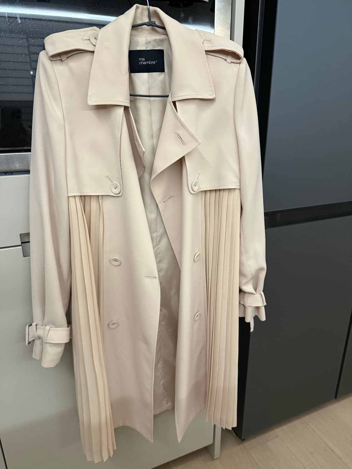 마샹블 ma chambre 실크 트렌치 코트 상품이미지2