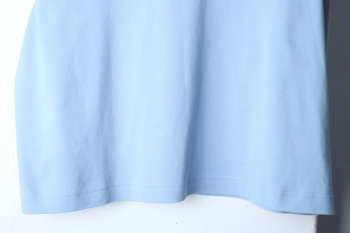W(XL-2XL) 코스 반팔 티셔츠 빅사이즈 연블루 무지-H33072 상품이미지4