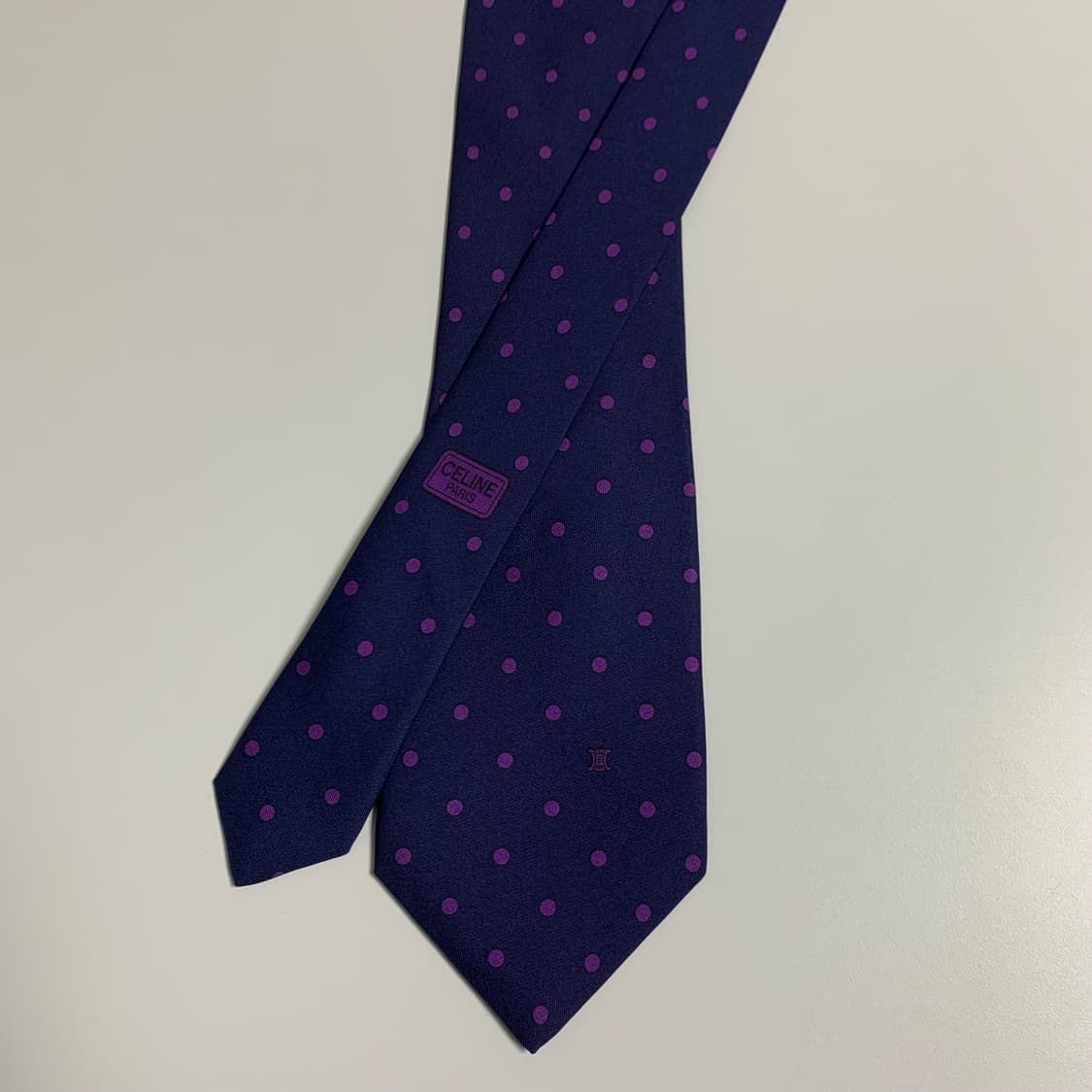 셀린느(CELINE) 명품 도트넥타이 A등급 8.5cm 상품이미지3