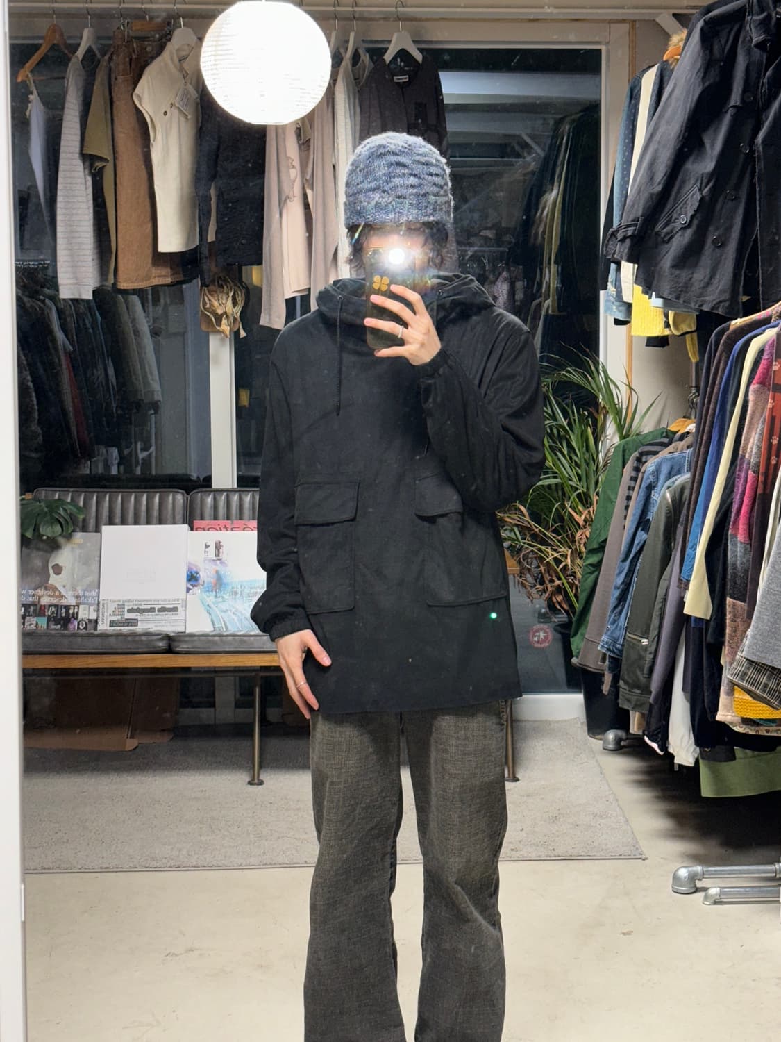 질스튜어트 합성피혁 밀리터리 아노락 상품이미지3