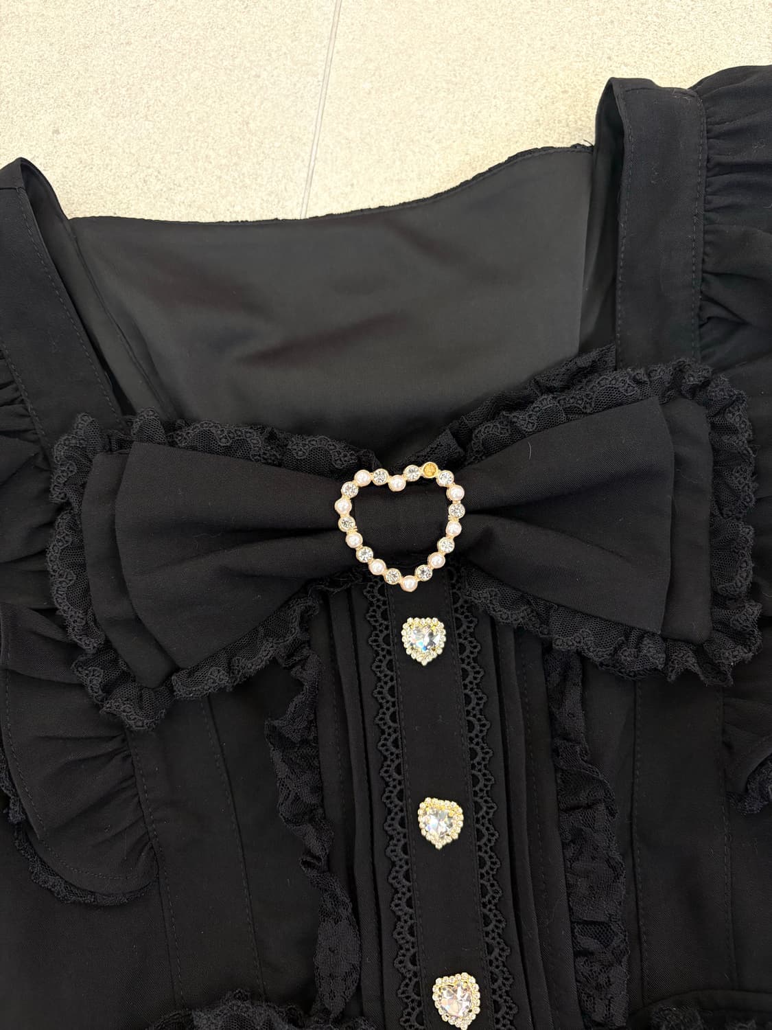 빅리본 하트 원피스 상품이미지3