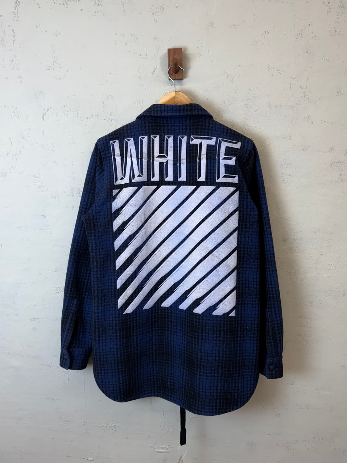 오프화이트 텐꼬르소꼬모 블루 플란넬 셔츠 상품이미지1