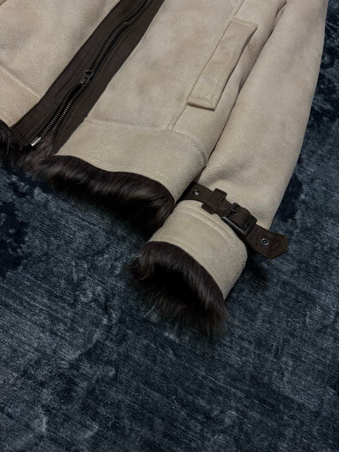 Edge rupert difference beige mouton fur  상품이미지5