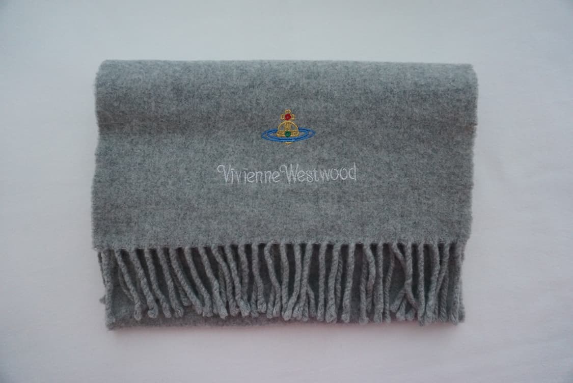 비비안웨스트우드 울 머플러-그레이 상품이미지1