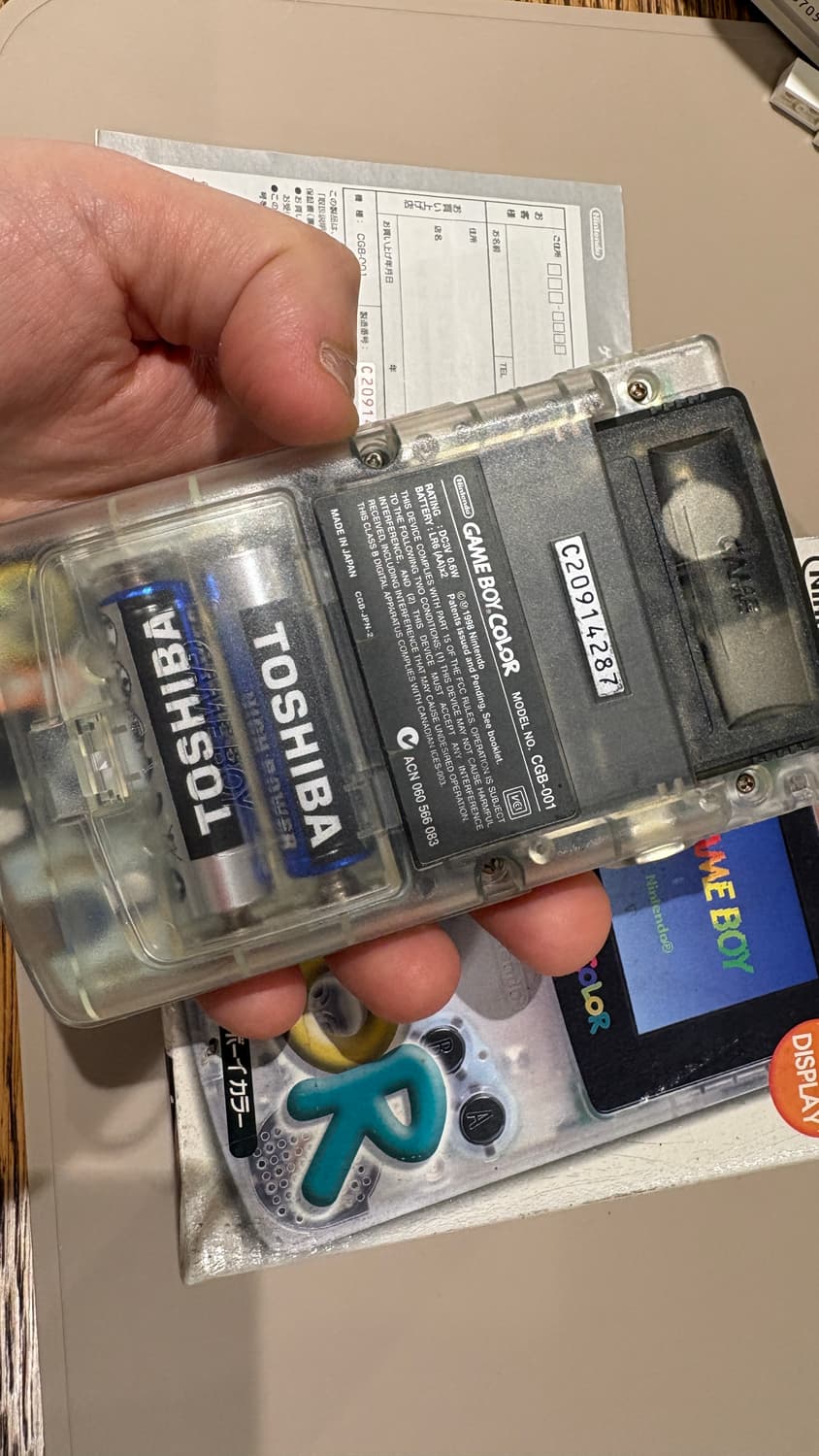 신품// 닌텐도 게임보이 컬러 CGB(gbc) 풀박스 상품이미지3