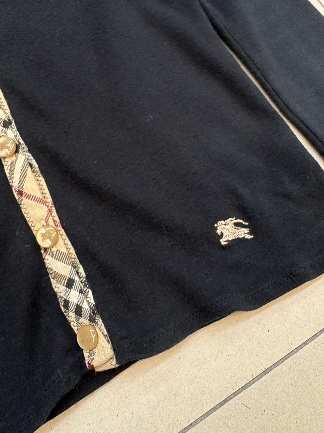 [ 38 ] 버버리 노바체크 트림 가디건 상품이미지4