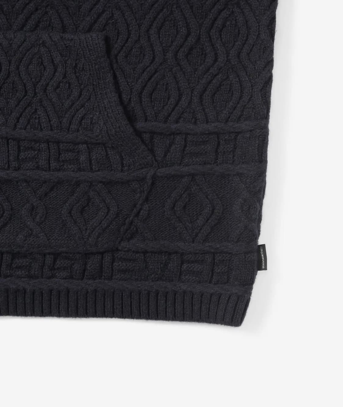 니트 집업 후드 네이비 L (체감사이즈 XL) 상품이미지4