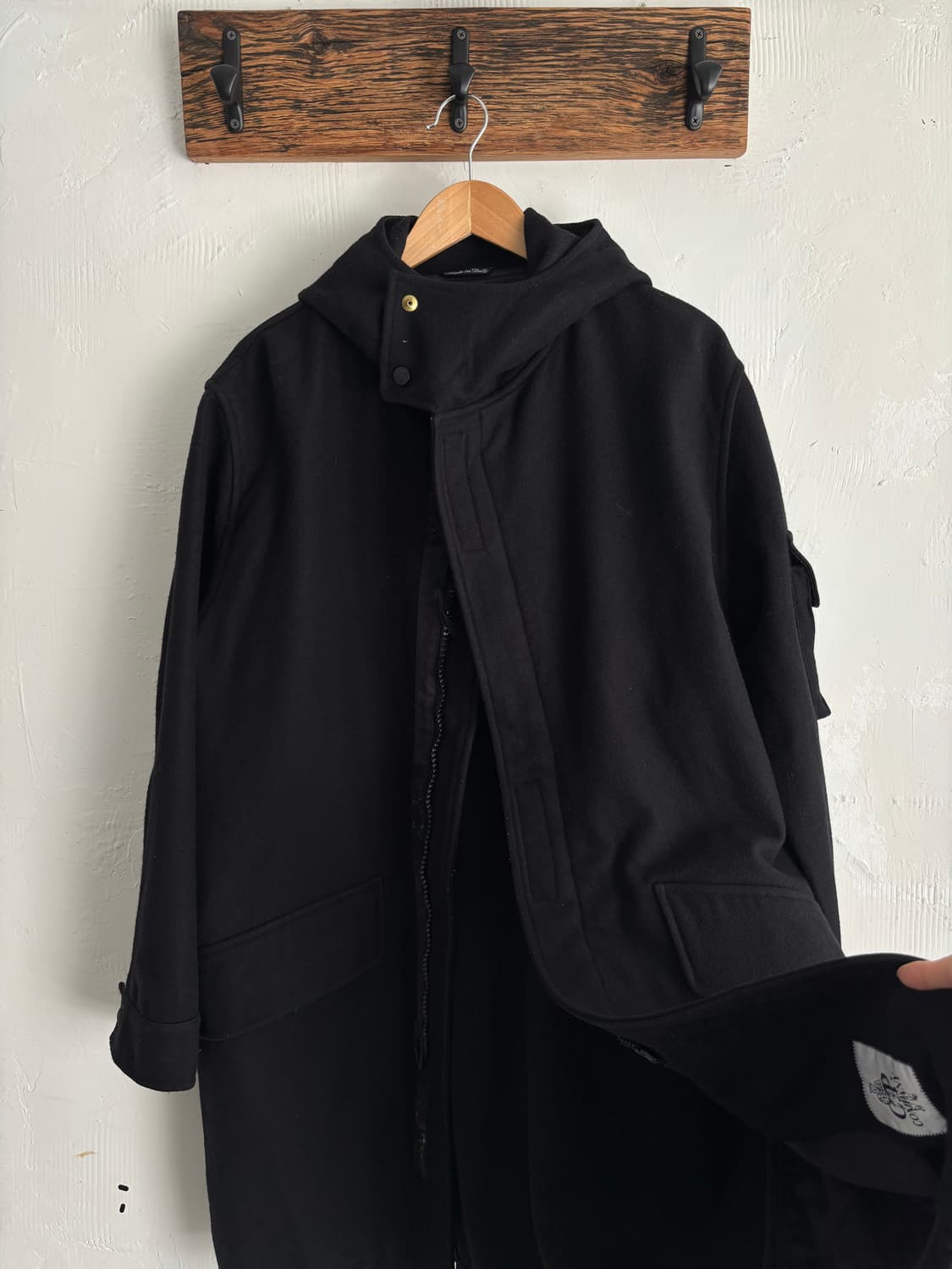 C.P. Company CP 컴퍼니 후드 롱 울 코트 상품이미지3