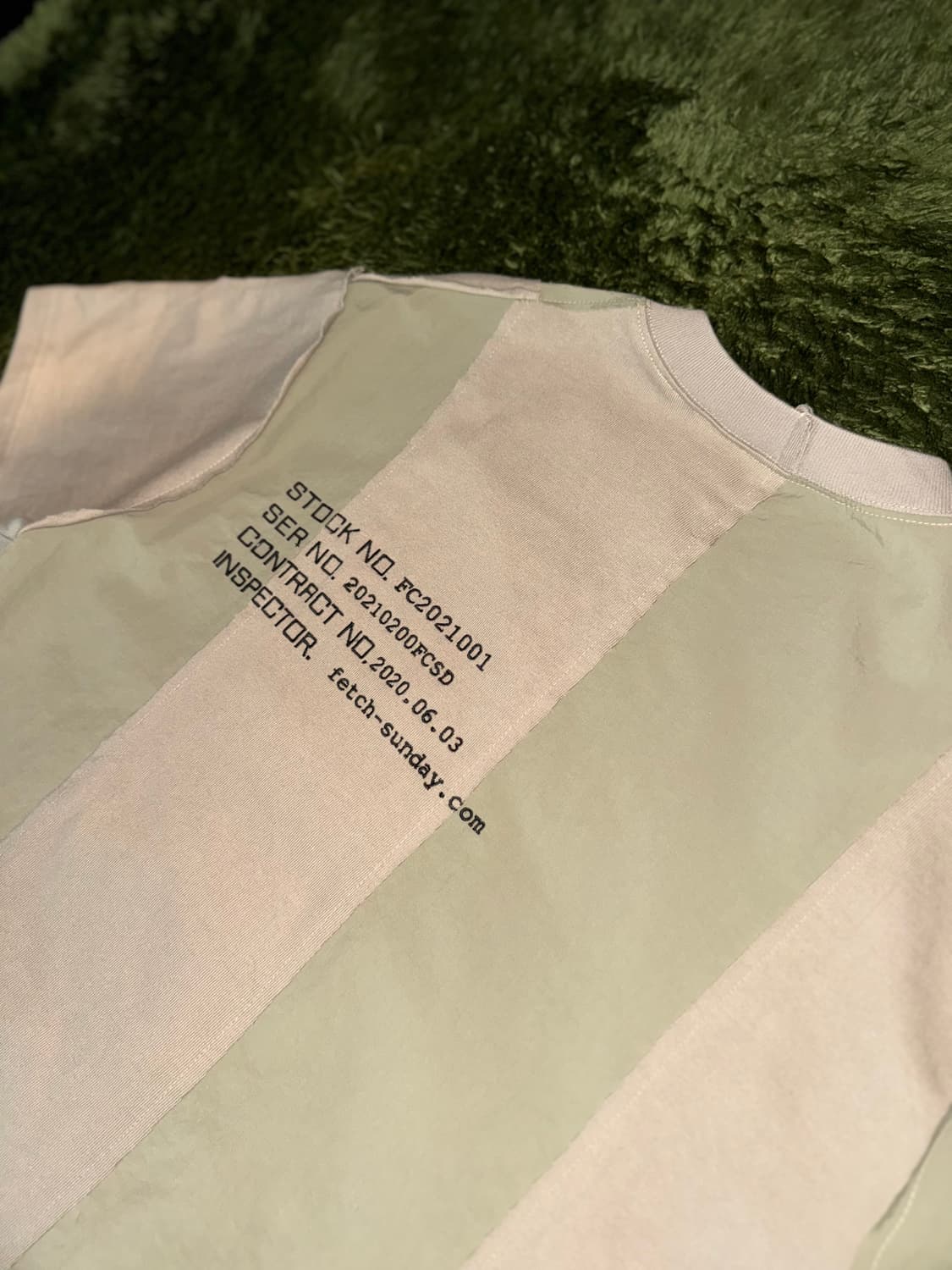 [XL] FETCH 페치 선데이 패널 엠브로이더리 로고 티셔츠 베이지 상품이미지9