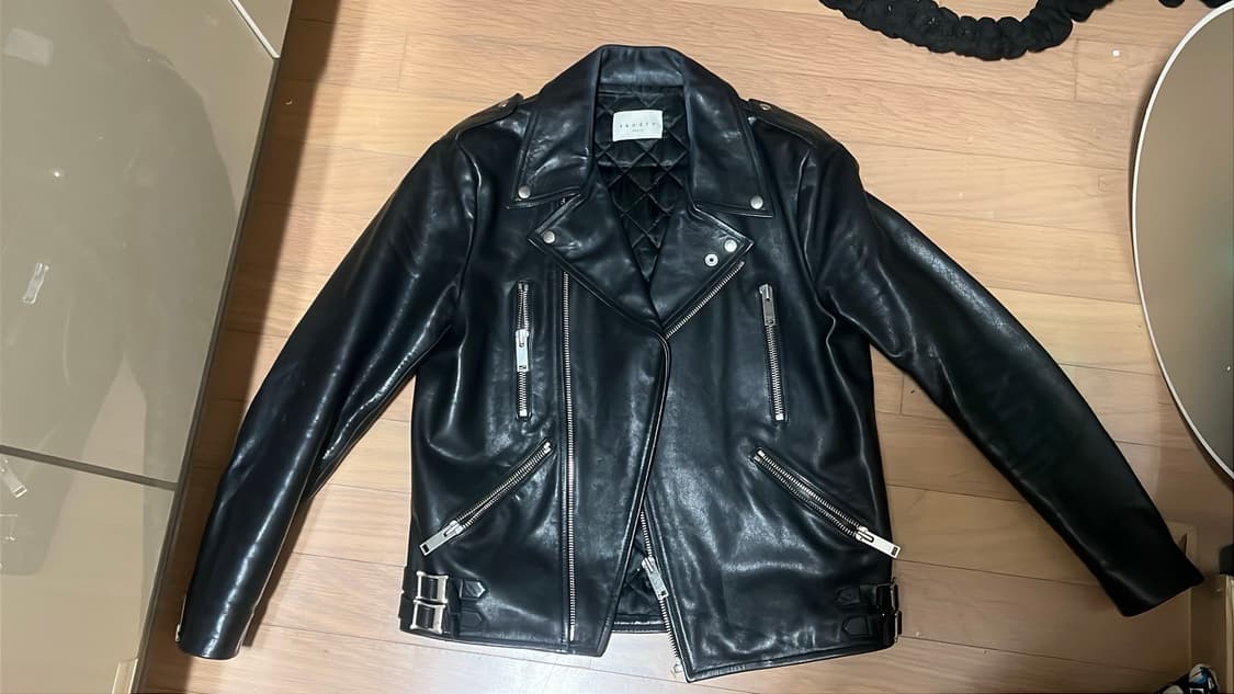 엑소 백현 산드로옴므 소가죽 자켓 s 상품이미지3