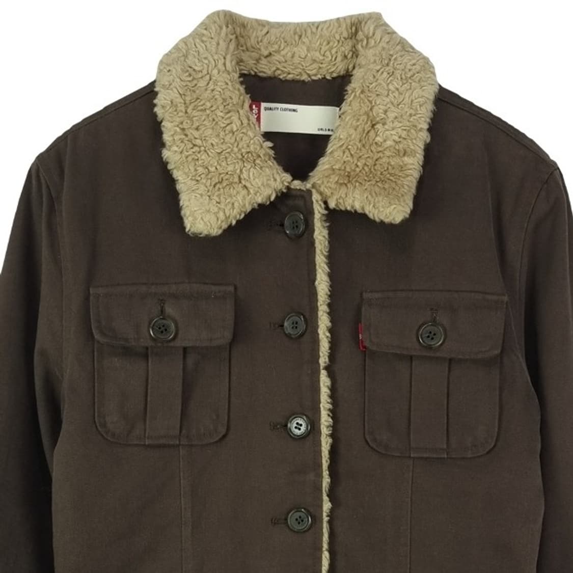 [리바이스] 빈티지 코튼 무스탕 자켓 브라운 M18680 상품이미지4