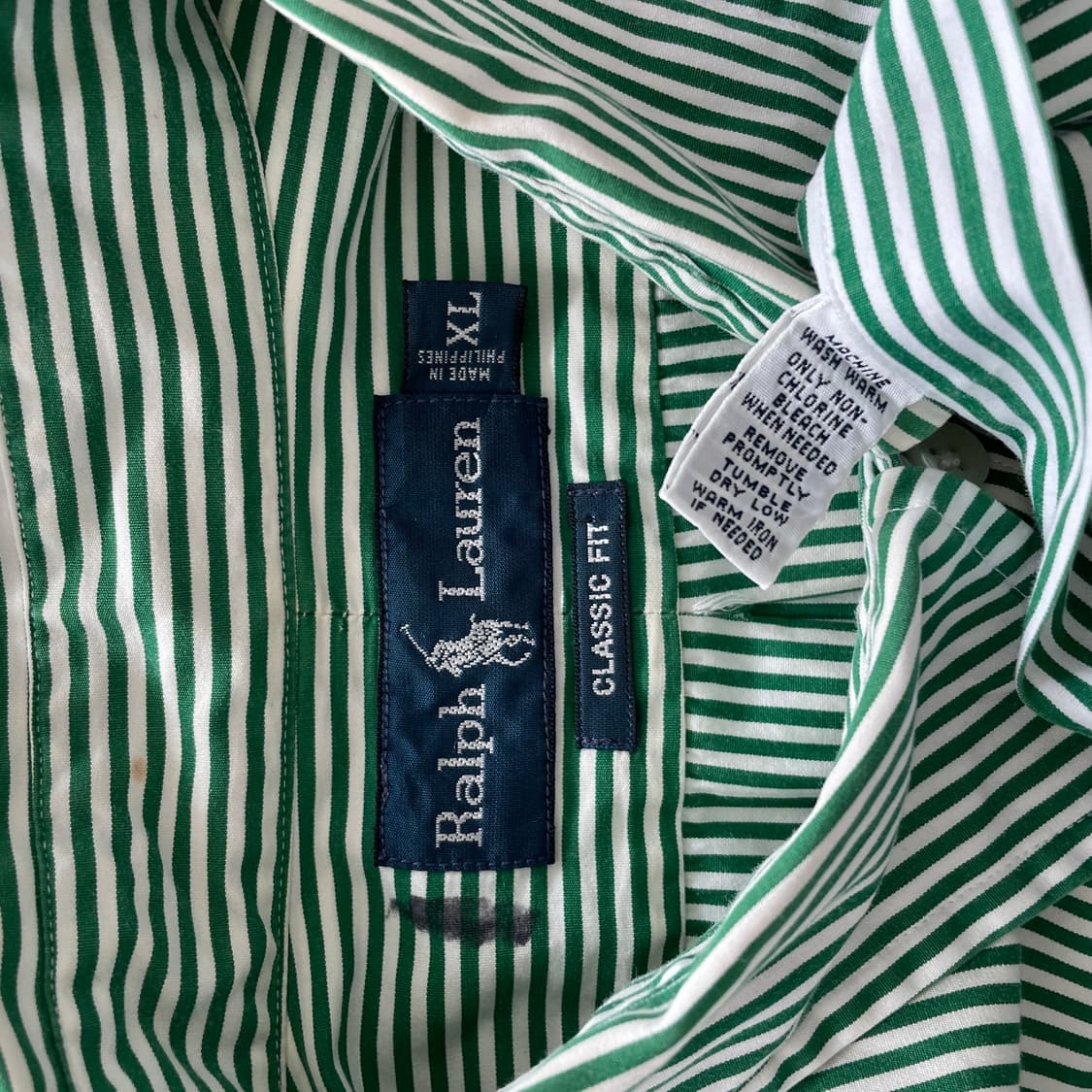 폴로 랄프로렌 스트라이프 그린 셔츠 상품이미지7