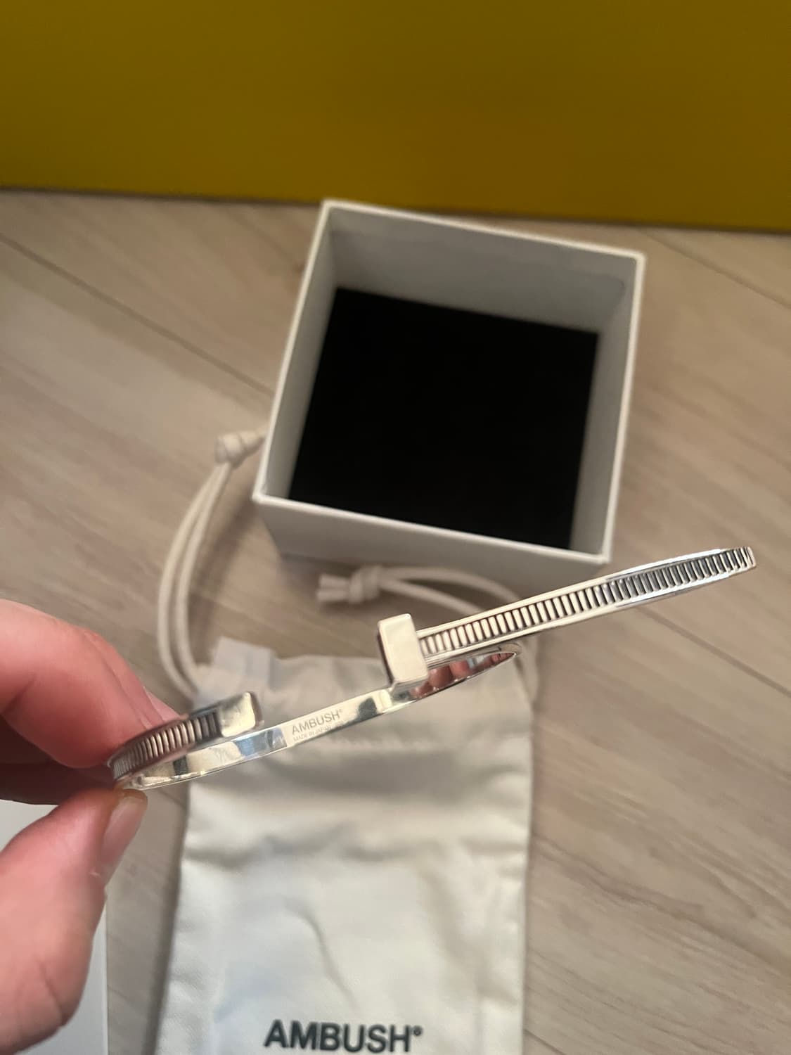 케이블 타이 실버 팔찌  상품이미지6