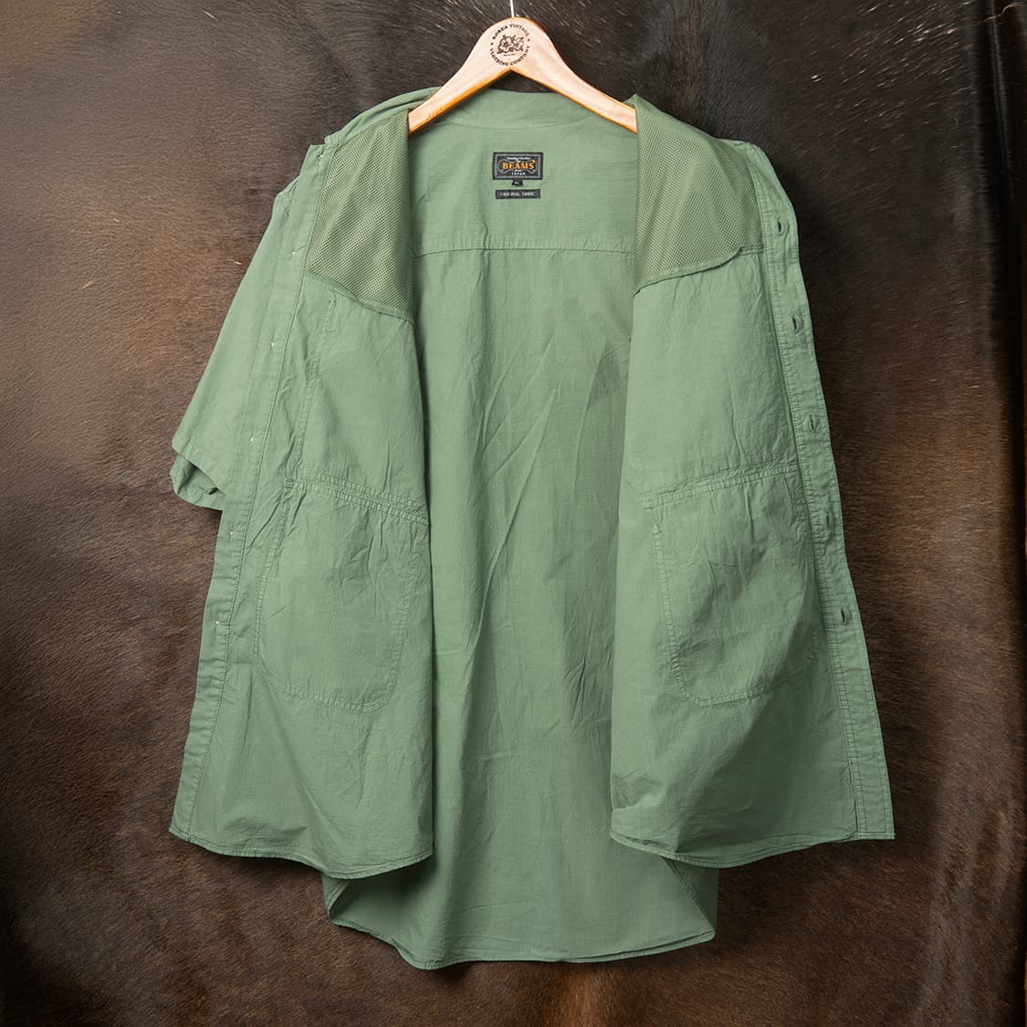 [115] 빔즈플러스 2022SS 코튼 립스탑 어드벤쳐 셔츠  상품이미지7
