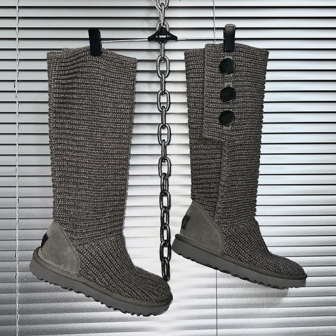 00s 그레이 니트 카디 어그 부츠 상품이미지2