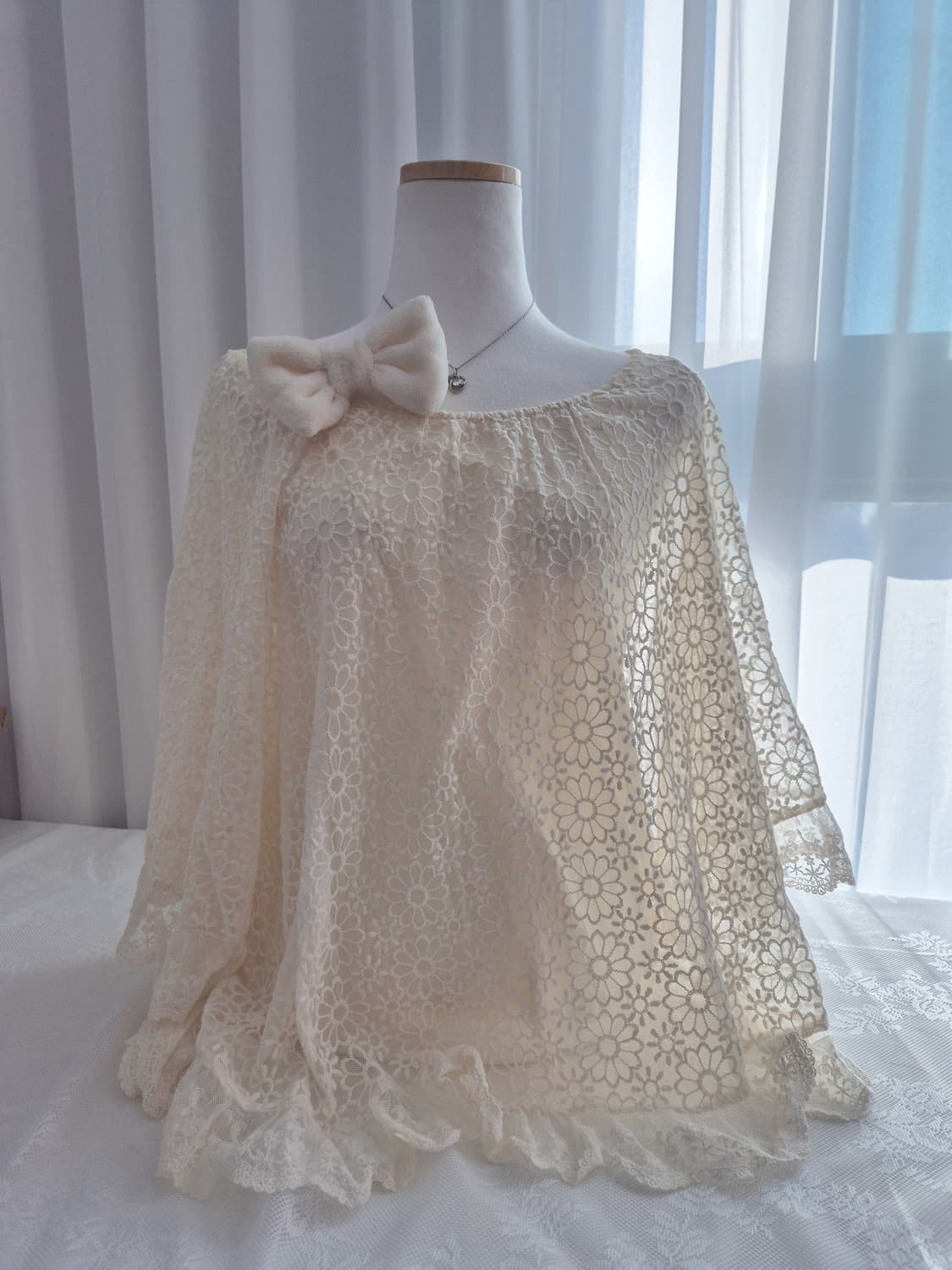 얼스뮤직 레이스 프릴 케이프 리즈리사 히메갸루 상품이미지1