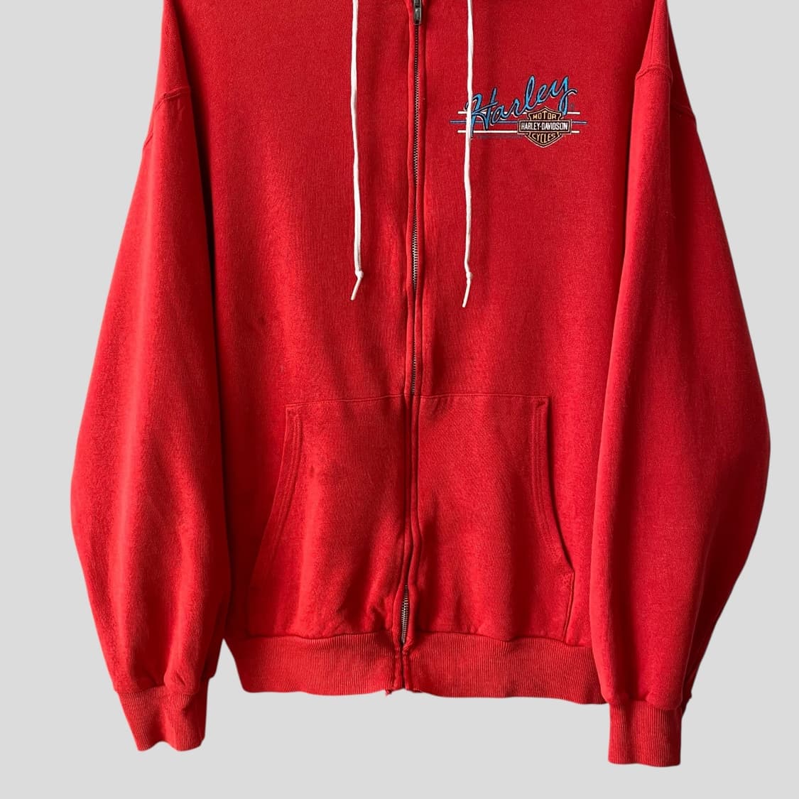 (XL)80s~90s 할리데이비슨 후드집업 상품이미지6