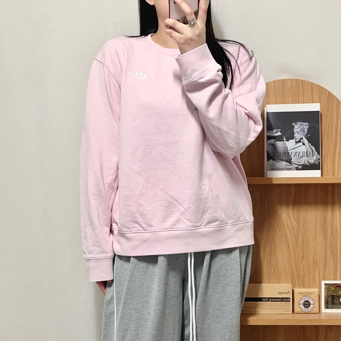 [정품] 나이키 핑크 푸츄라 맨투맨 [ L ] 상품이미지2