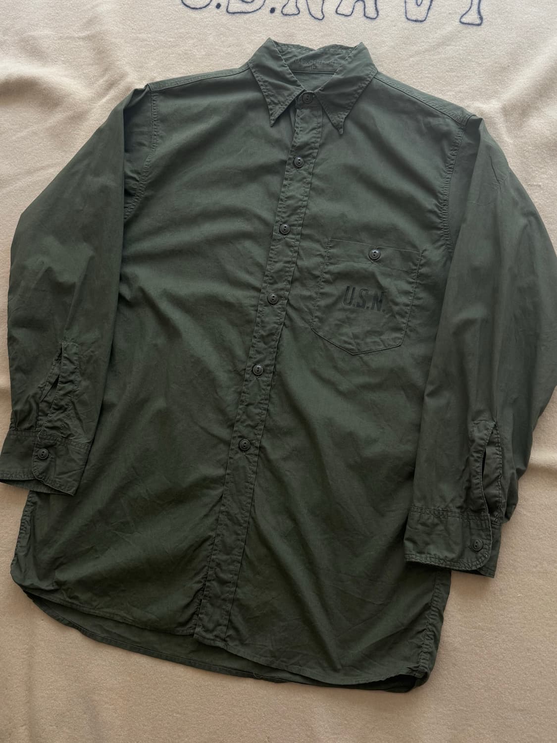 40s WW2 USN N-3 Utility Shirt 상품이미지2