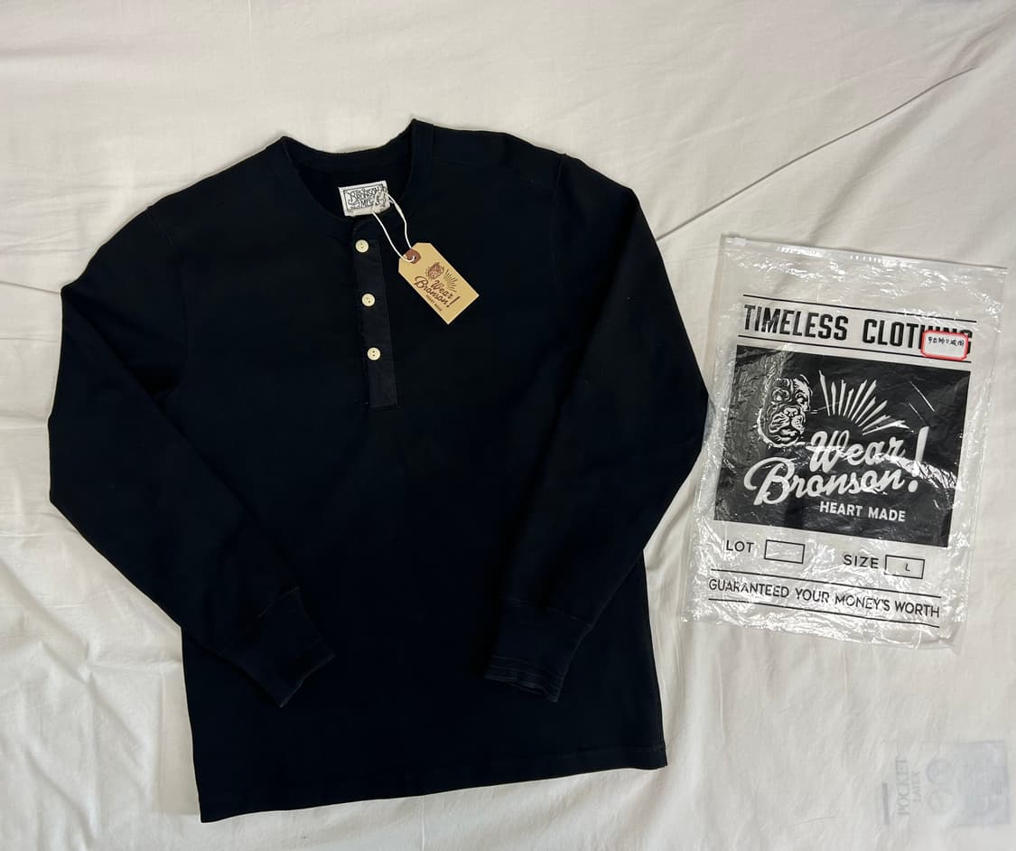 브론슨 헨리넥 긴팔 L 사이즈 상품이미지2