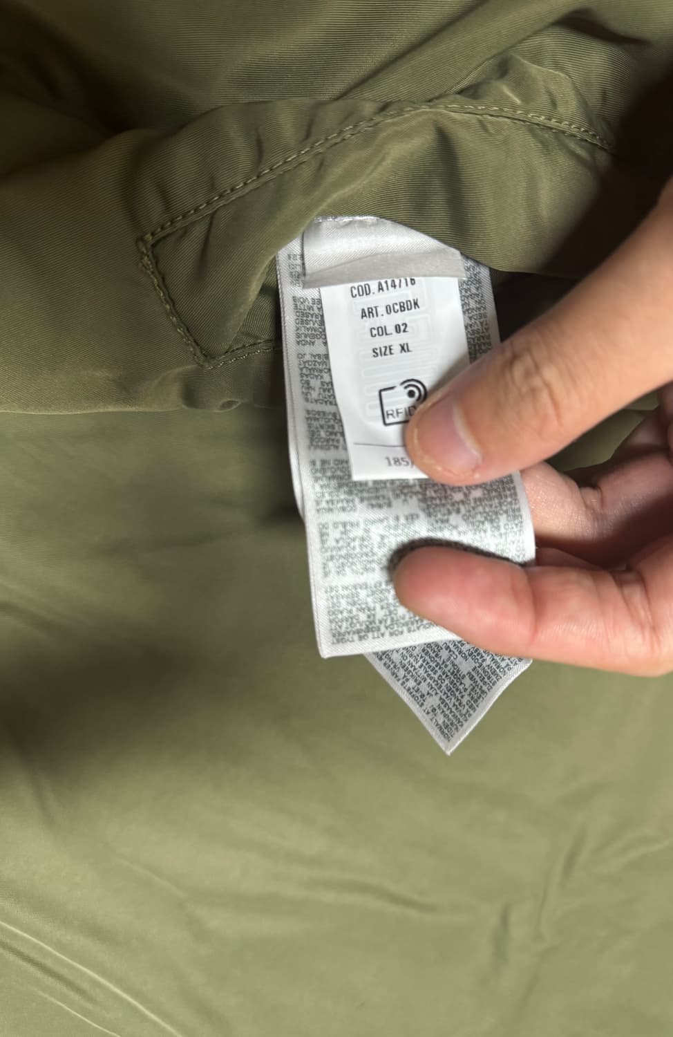 디젤 D 스타크 S 재킷 / 워시드 블랙 색상 / XL사이즈 상품이미지5