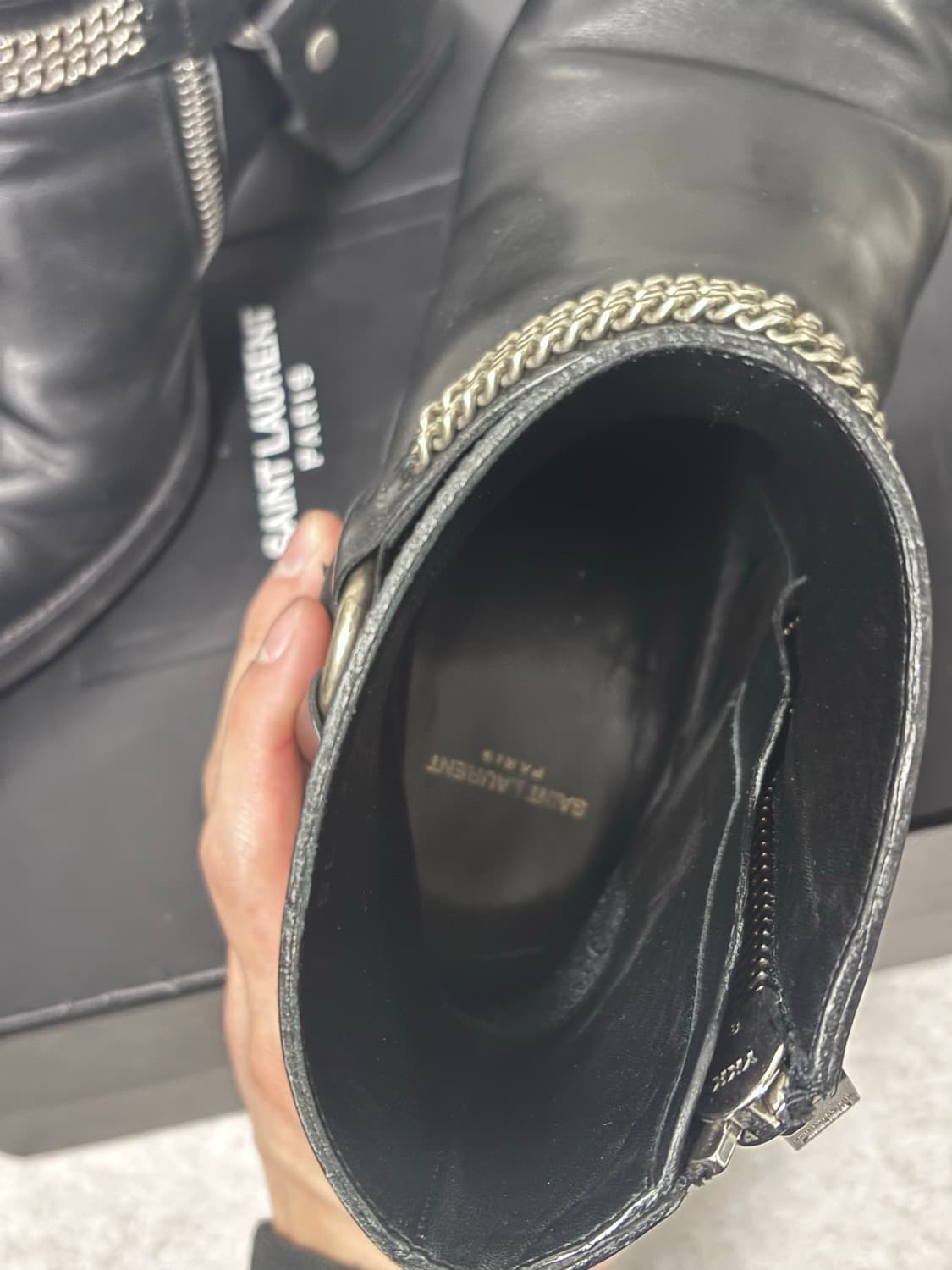 생로랑 하네스 체인 첼시부츠 상품이미지3