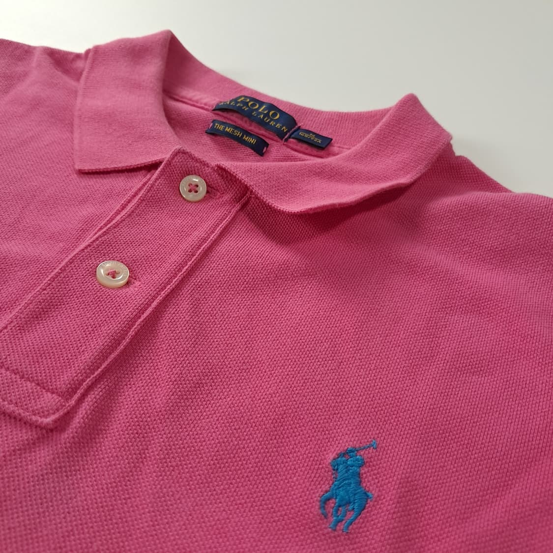 CK224 M 폴로 00s 블루포니 핫핑크 카라 원피스 상품이미지4