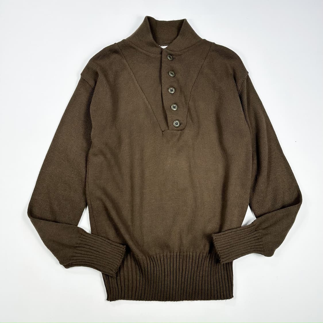 미군 오리지널 US 브라운 하프 니트 (M) 상품이미지2