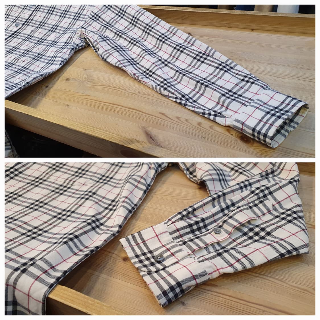 105.버버리 스판 체크셔츠 상품이미지5