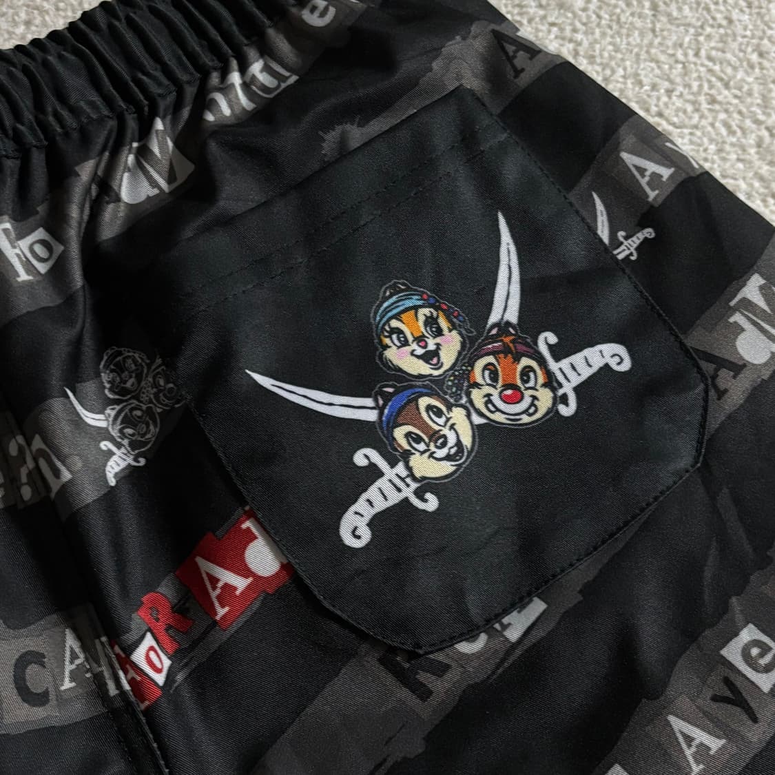 일본빈티지 디즈니 도쿄 리조트 해적 서프 하프팬츠 반바지 상품이미지6