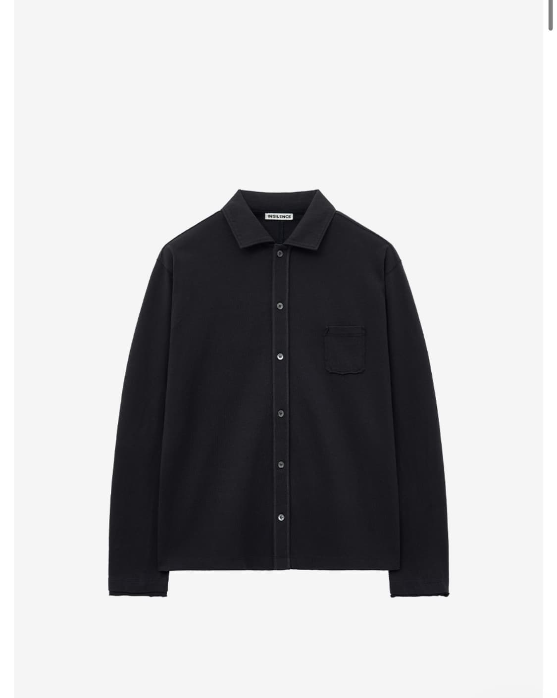 인사일런스 버튼다운저지셔츠 블랙 L 상품이미지1