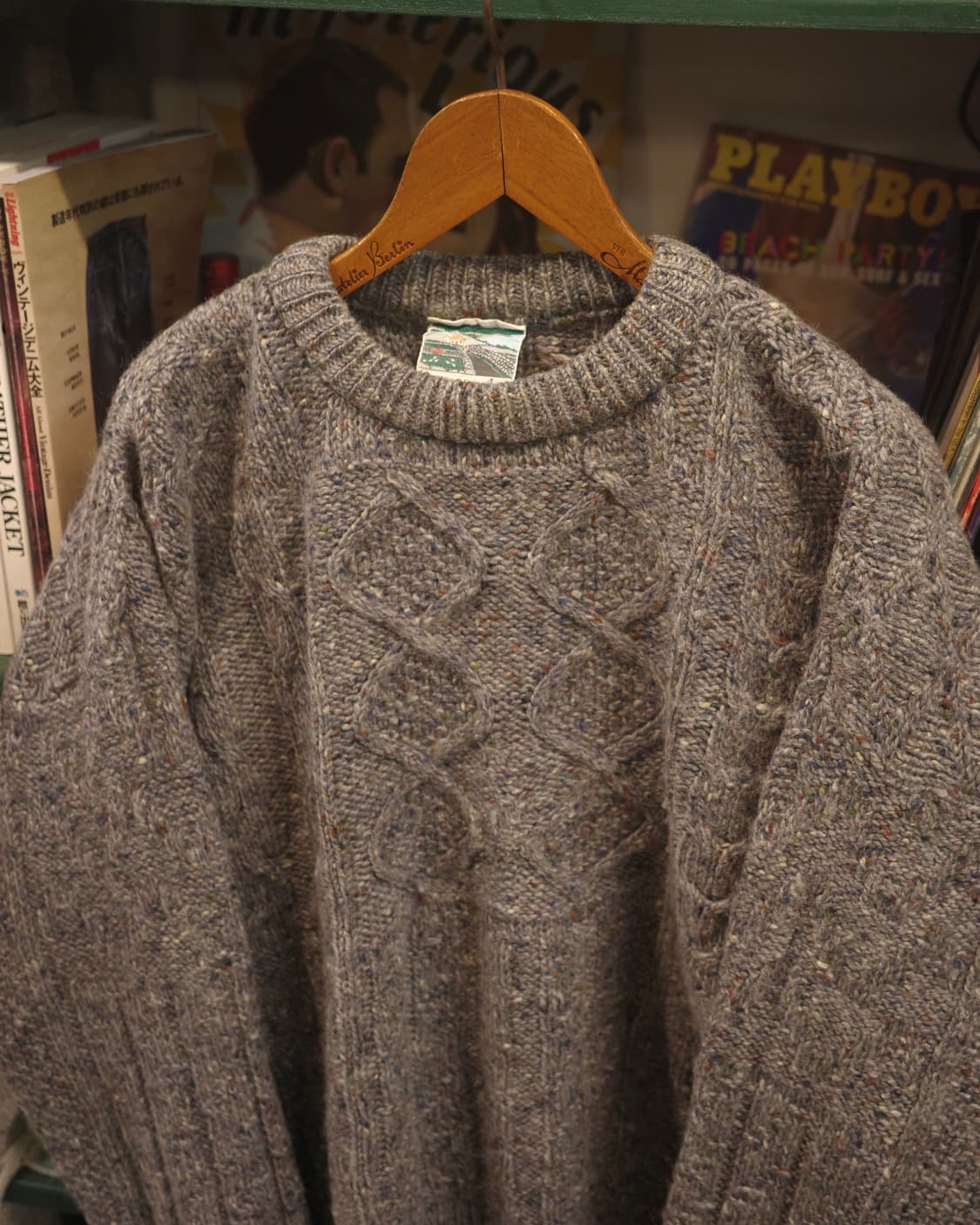 빈티지 아일랜드 보카시 피셔맨 아란 스웨터 상품이미지2