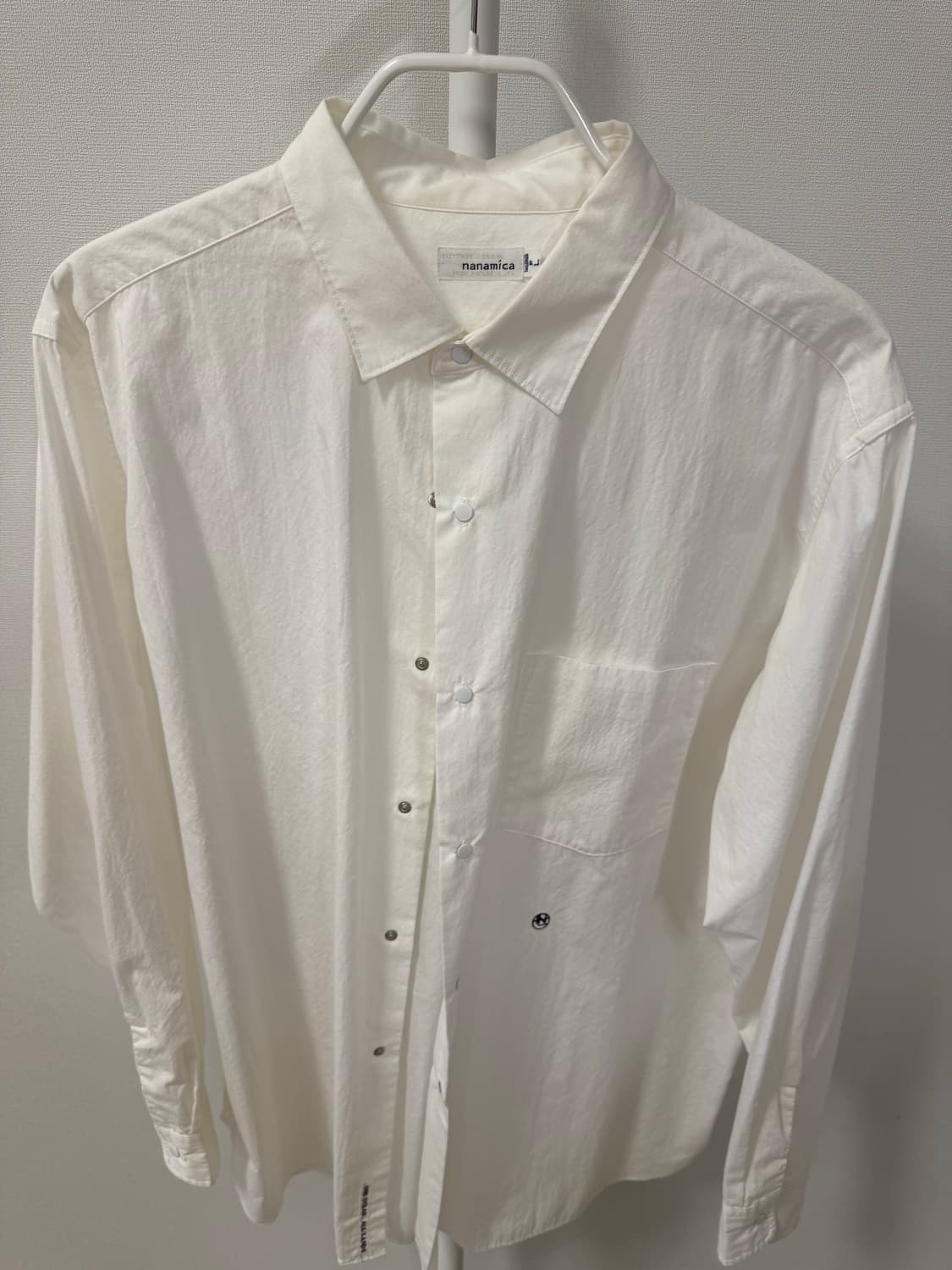 나나미카 레귤러 칼라 윈드셔츠 화이트 L사이즈  상품이미지2