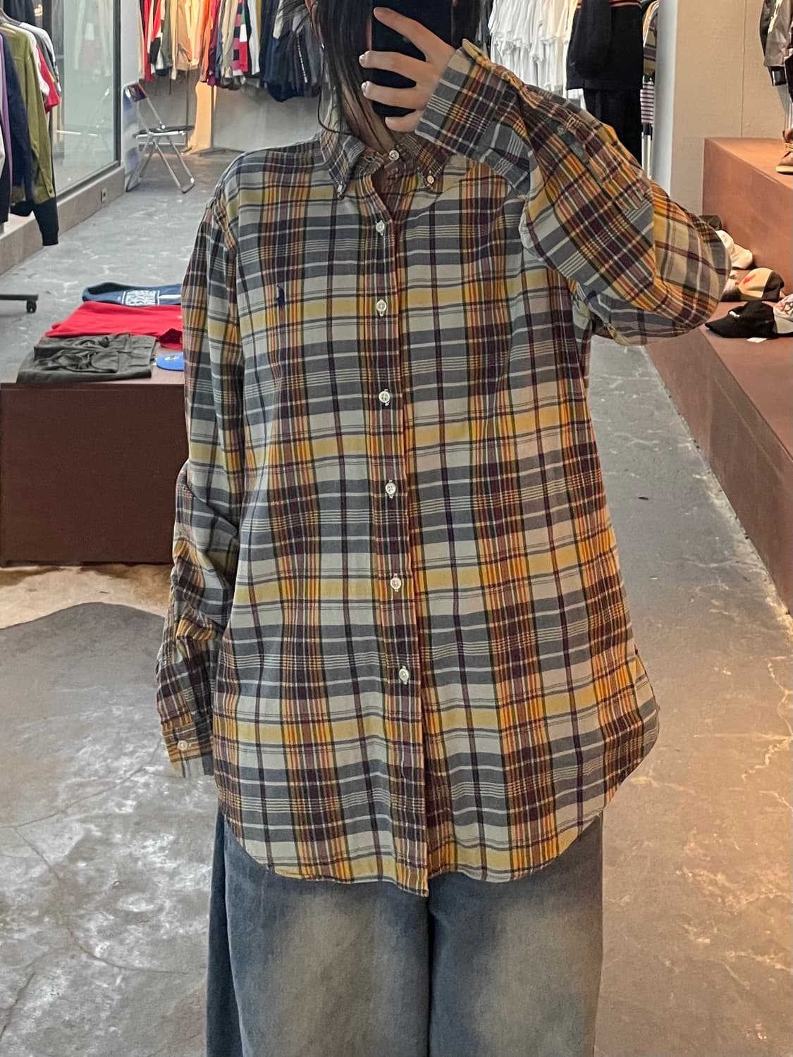 폴로랄프로렌 포니로고 신형 플레이드 체크 셔츠 H2412 상품이미지1