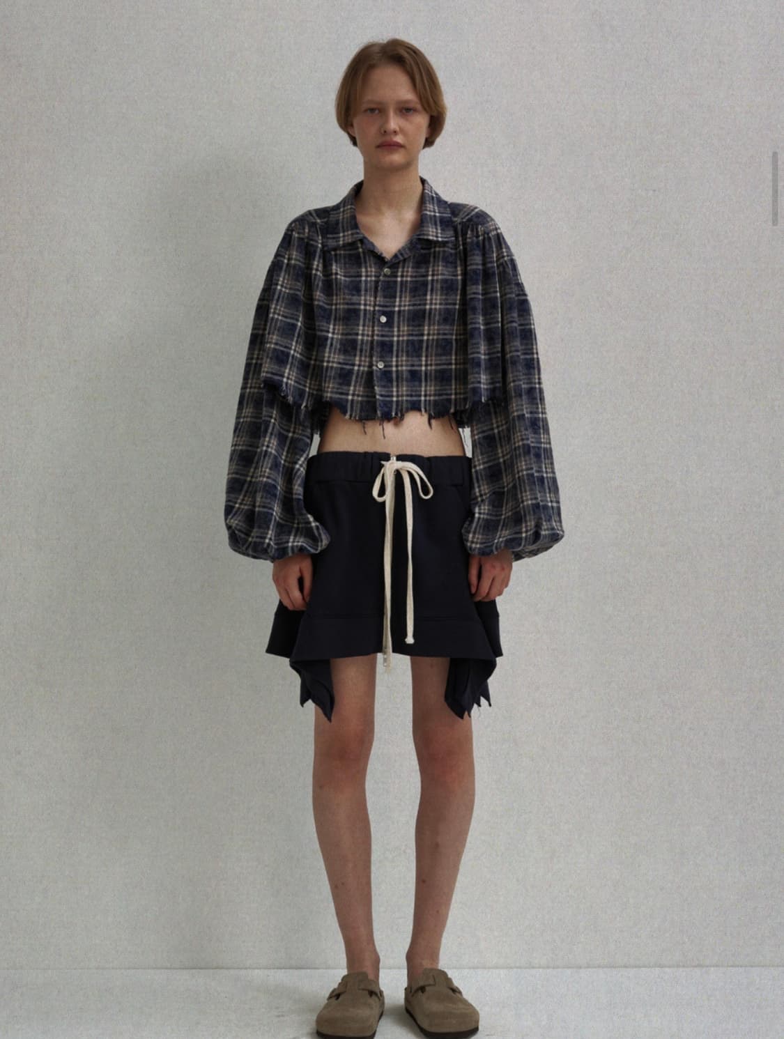 seo 워시드 체크 셔링 셔츠 상품이미지3