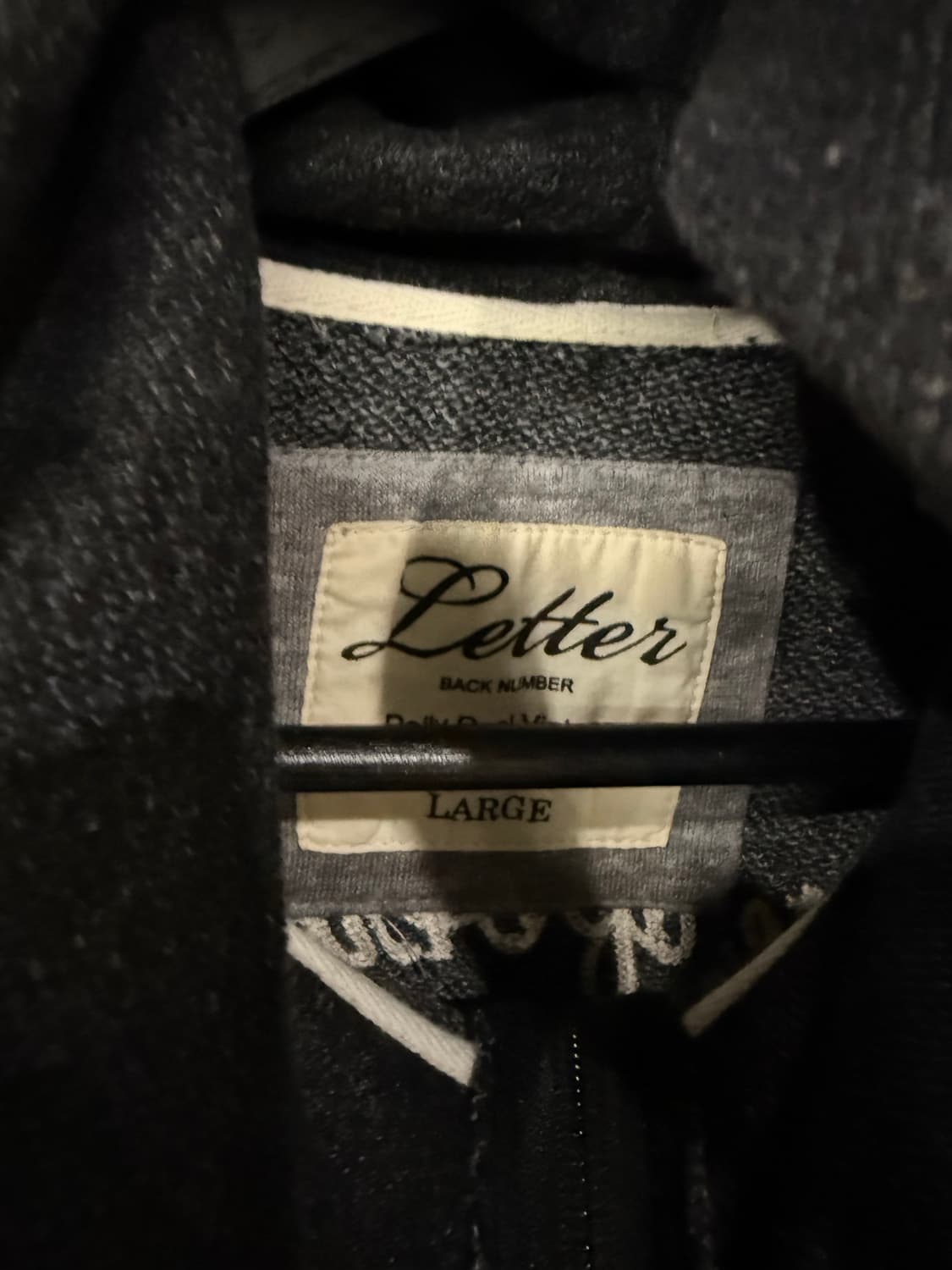 back number back lettering hood zip-up 상품이미지8