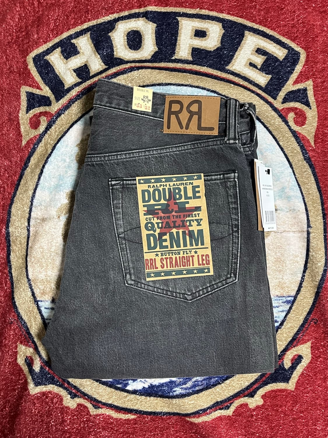 RRL 스트레이트핏 더스티블랙 데님 상품이미지1