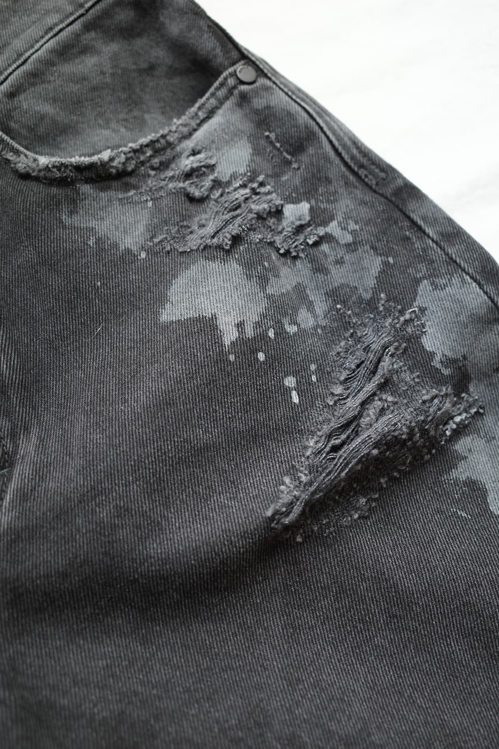 032c Black Double Shift Painter's Jeans 상품이미지3