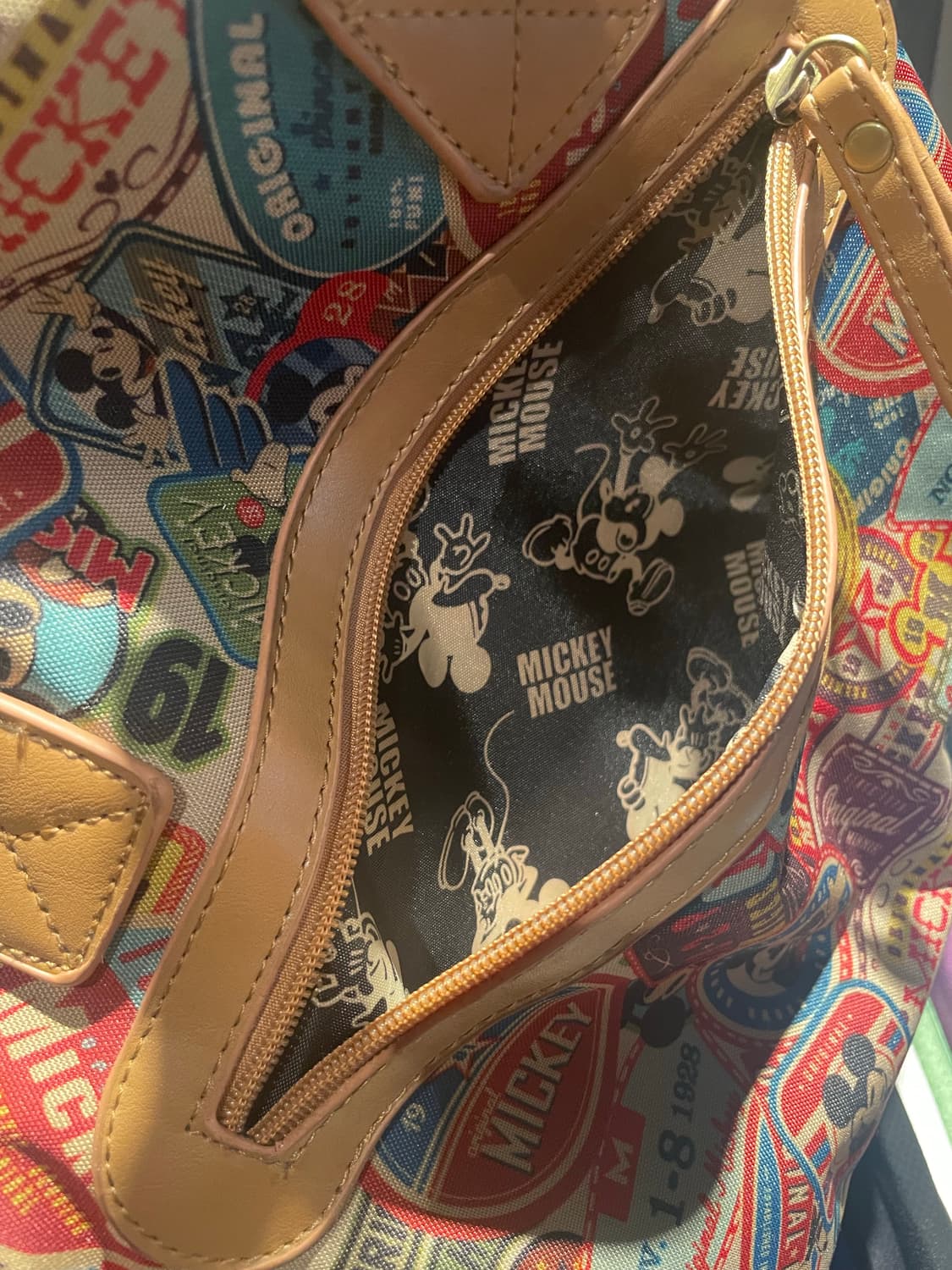디즈니 빈티지 미키마우스 보스턴백 상품이미지5