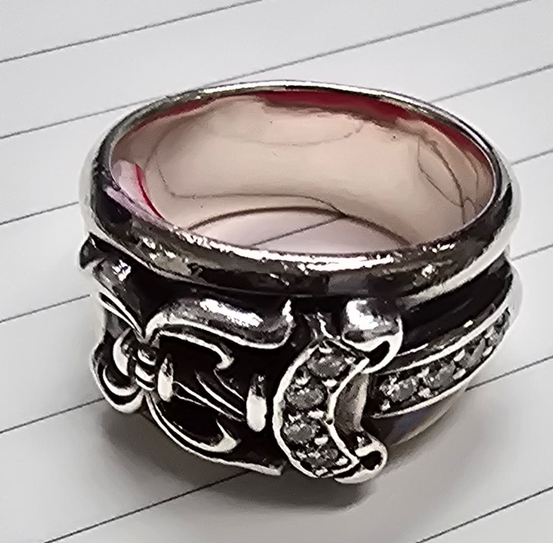 크롬하츠 플로랄 크로스링 대거링 다이아나 사파이어반지구해요 상품이미지1