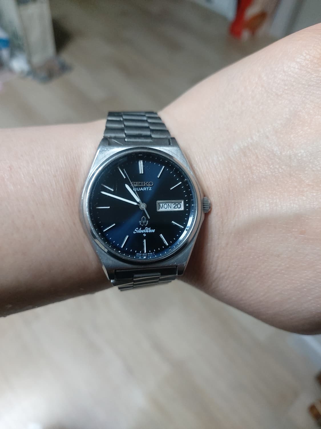 세이코 실버웨이브 쿼츠 시계 상품이미지4