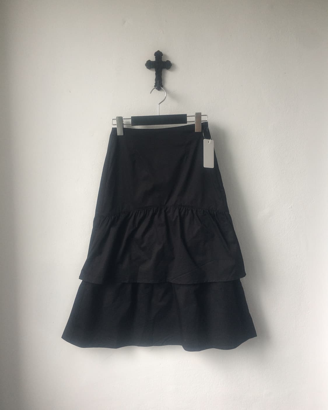 Shirring point layer long skirt 상품이미지1