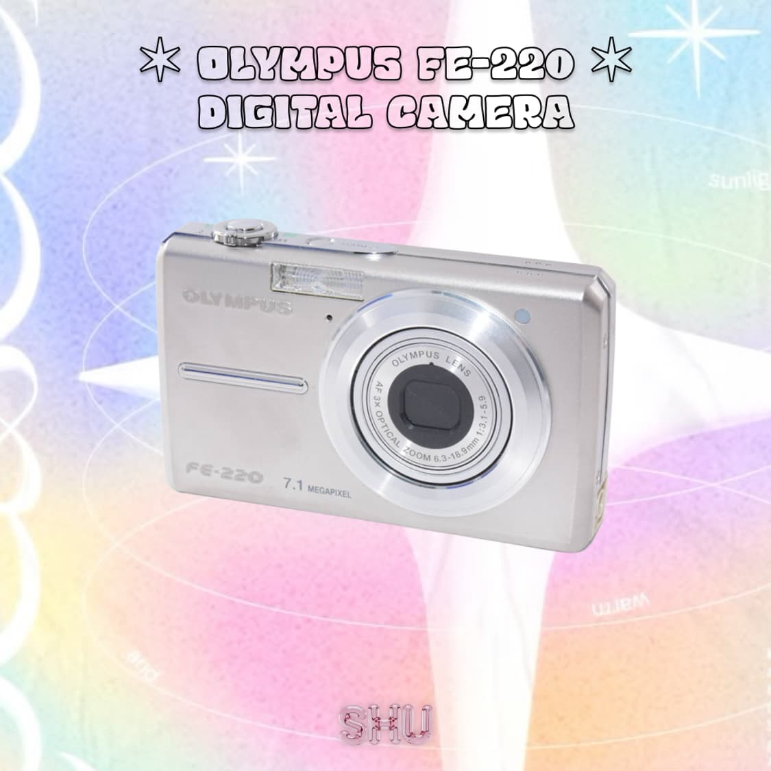 (풀박) 올림푸스 FE-220 빈티지 디카 디지털카메라 실버  상품이미지3