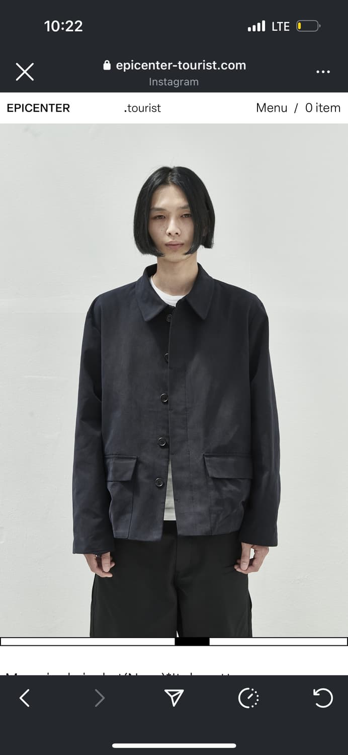 Epicenter tourist Mou single jacket(navy 상품이미지1