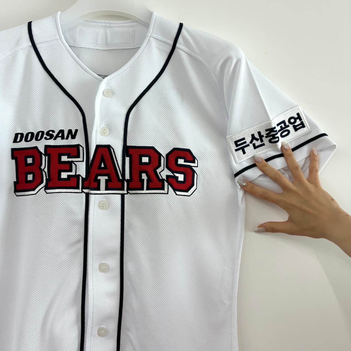 두산베어스 이종욱 마킹 야구 홈 유니폼 상품이미지4