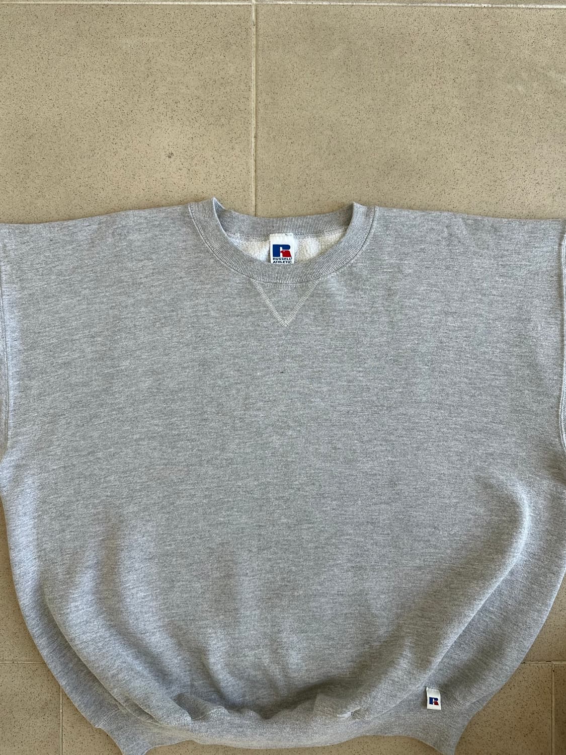 90s 빈티지 러셀 스웻셔츠 그레이 XXL USA 상품이미지4