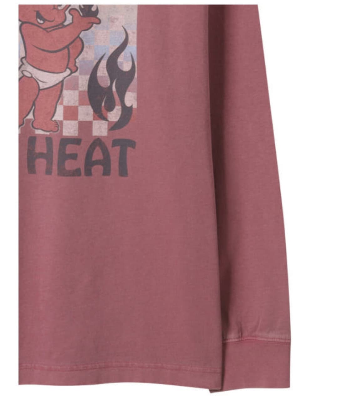 (새제품) 탑텐x핫스터프 가먼트다잉 긴팔 다크핑크 L (100) 상품이미지7