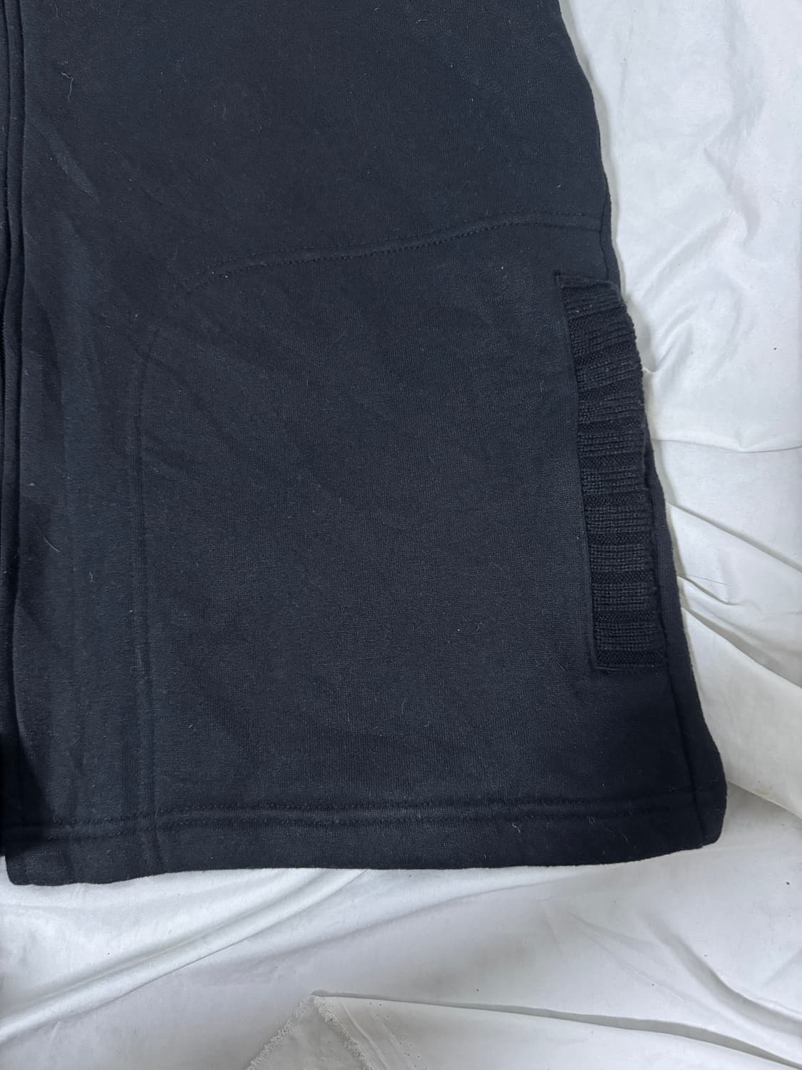 요지야마모토 ysaccs 리브 슬리브 스탠드넥 집업 니트 자켓 상품이미지3